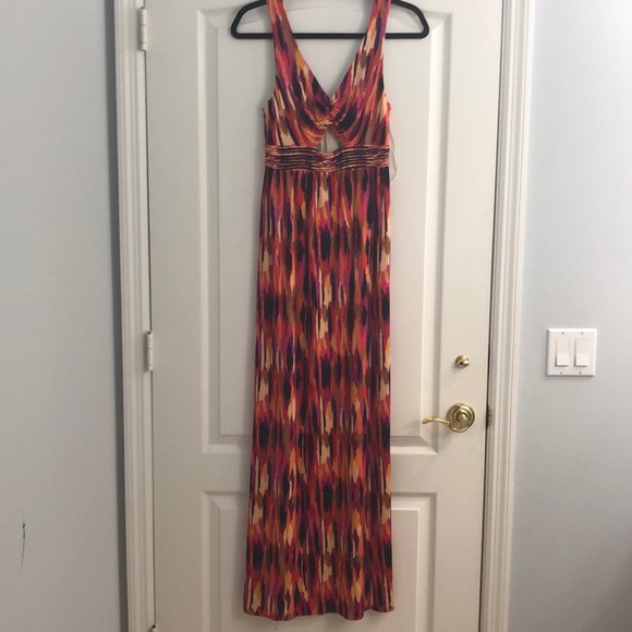 Trina Turk Margery Indio Ikat Jersey Maxi Dress - Picture 1 of 4